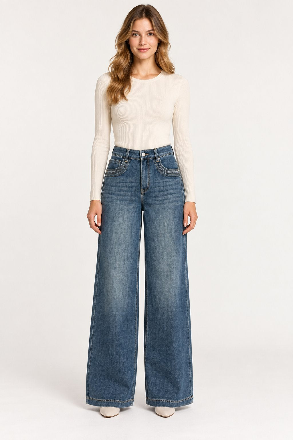 Jeans Palazzo Blu Vintage Goa Goa