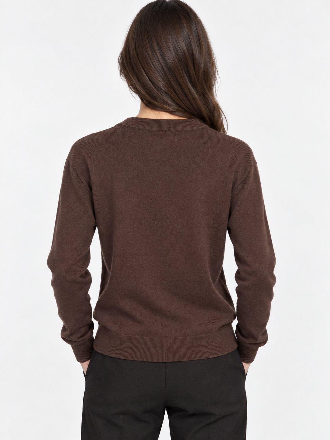 Maglia Girocollo con Dettaglio Gioiello