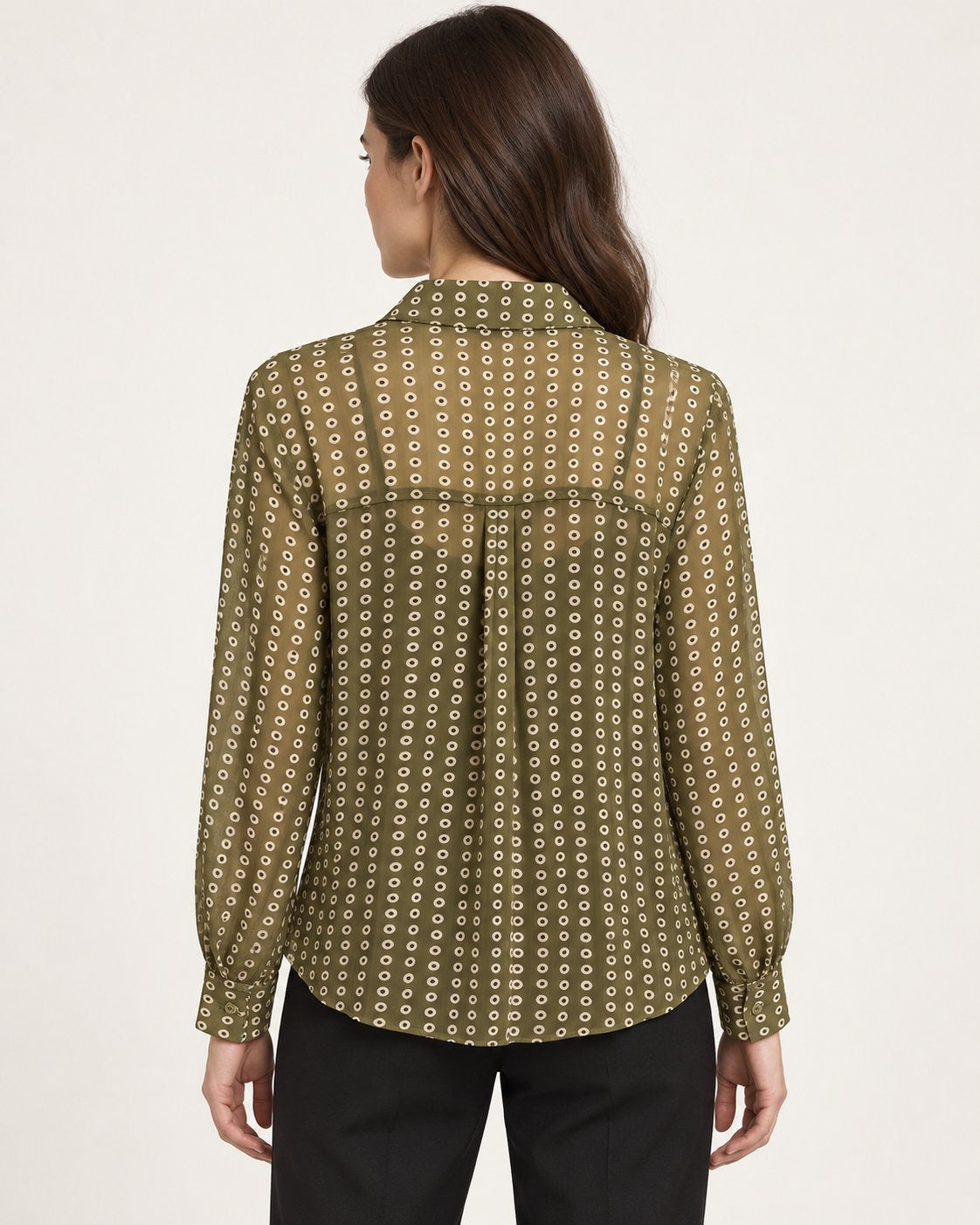 Camicia Fluida con Stampa Geometrica